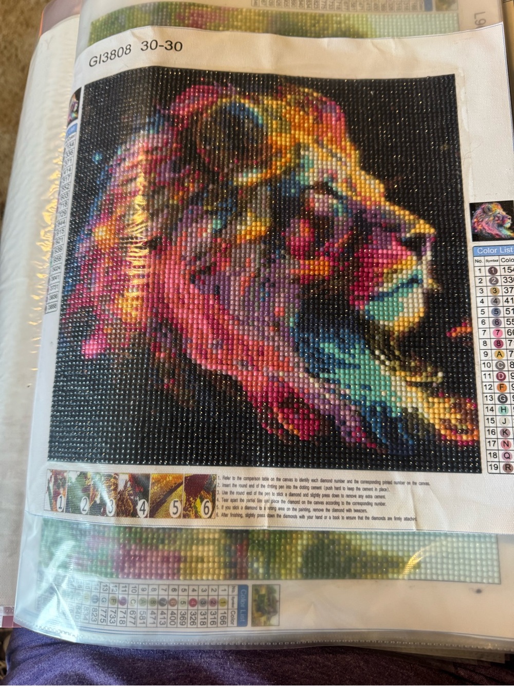 Vibrant Multicolor Lion Home Art Canvas